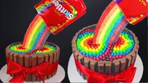 Skittles Rainbow Cake! How to make a Skittles Cake Cupcakes & Cardio! Cupcake Addiction