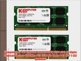 Komputerbay 8GB (2X4GB) DDR3 SODIMM (204 pin) mit Hynix Semiconductors 1066Mhz PC3 8500 f?r