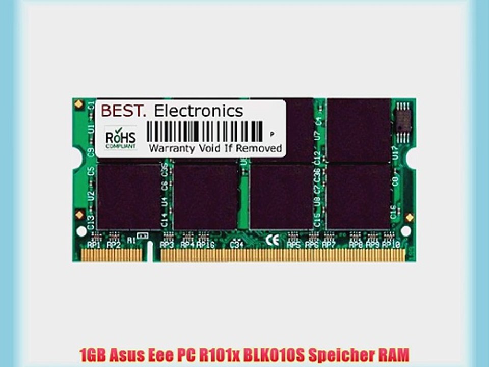 1GB Asus Eee PC R101x BLK010S Speicher RAM