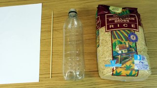Floating Rice Bottle -- How to Float Rice in a Bottle Science Experiment !!