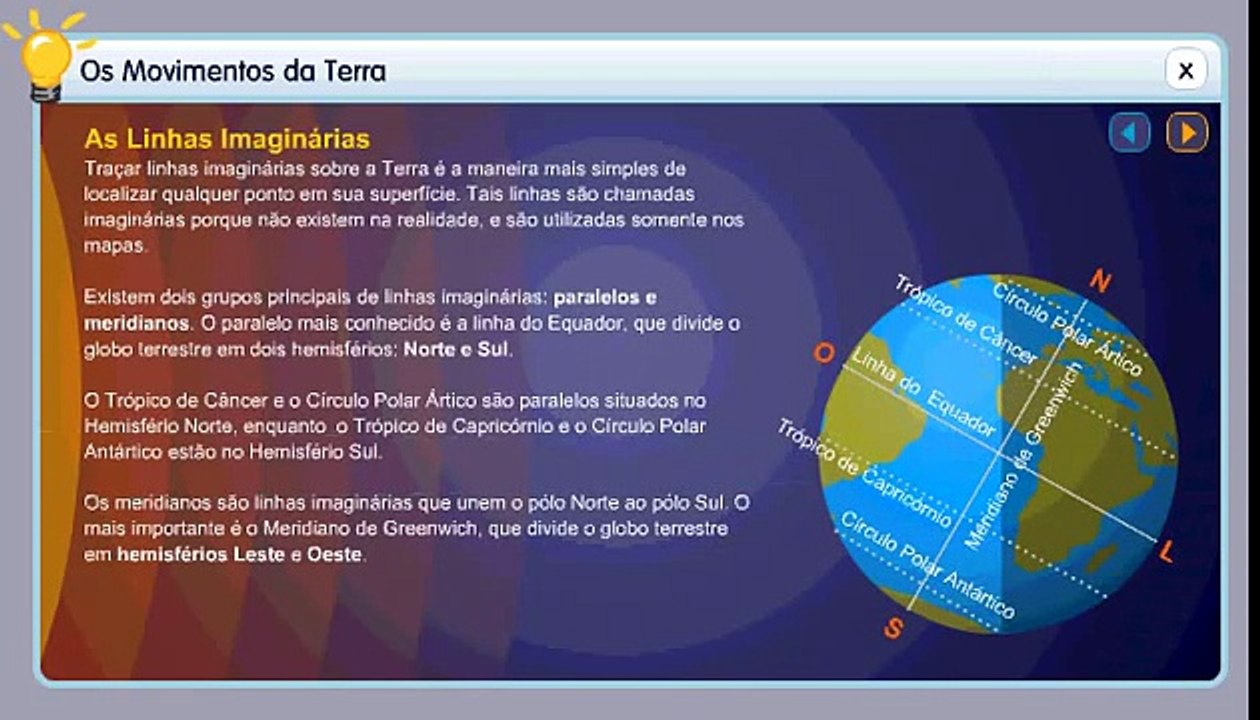 Movimentos da Terra com relação ao Sol