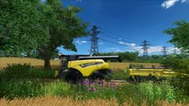 Żniwa 2015 Nadasdfalva㋡New Holland CR90.75 & CR8.90, John Deere, Steyr - Farming Simulator 15