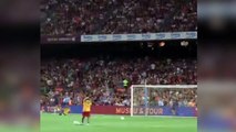 El golazo de Messi para calentar en el Gamper que pocos vieron