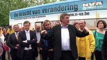 N-VA start haar Ronde van Vlaanderen in Antwerpen