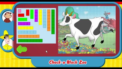 Curious George Chock A Block Zoo Cartoon Animation PBS Kids Game Play Walkthrough