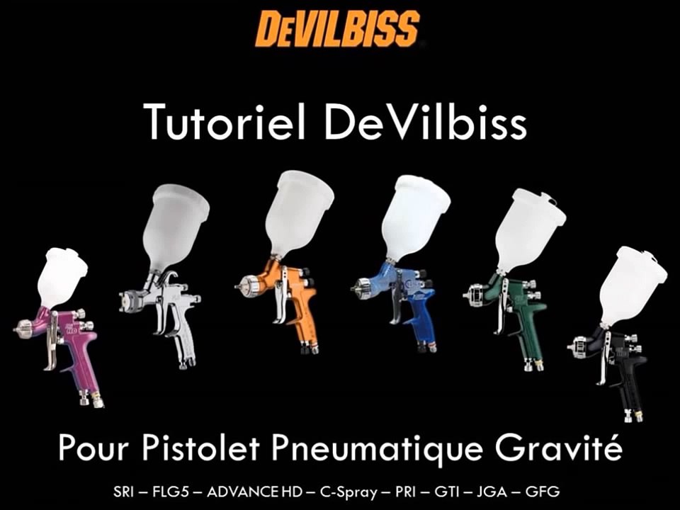 Tutoriel DEVILBISS : peinture et application au pistolet gravité