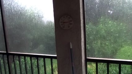 Rolling thunder and crazy rain in Bradenton, Florida - June 30, 2014