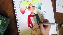 HARLEY QUINN - Copic Marker Speedpaint