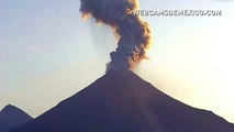 Mexican volcano erupts on camera