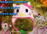 Chapeau hello kitty au crochet