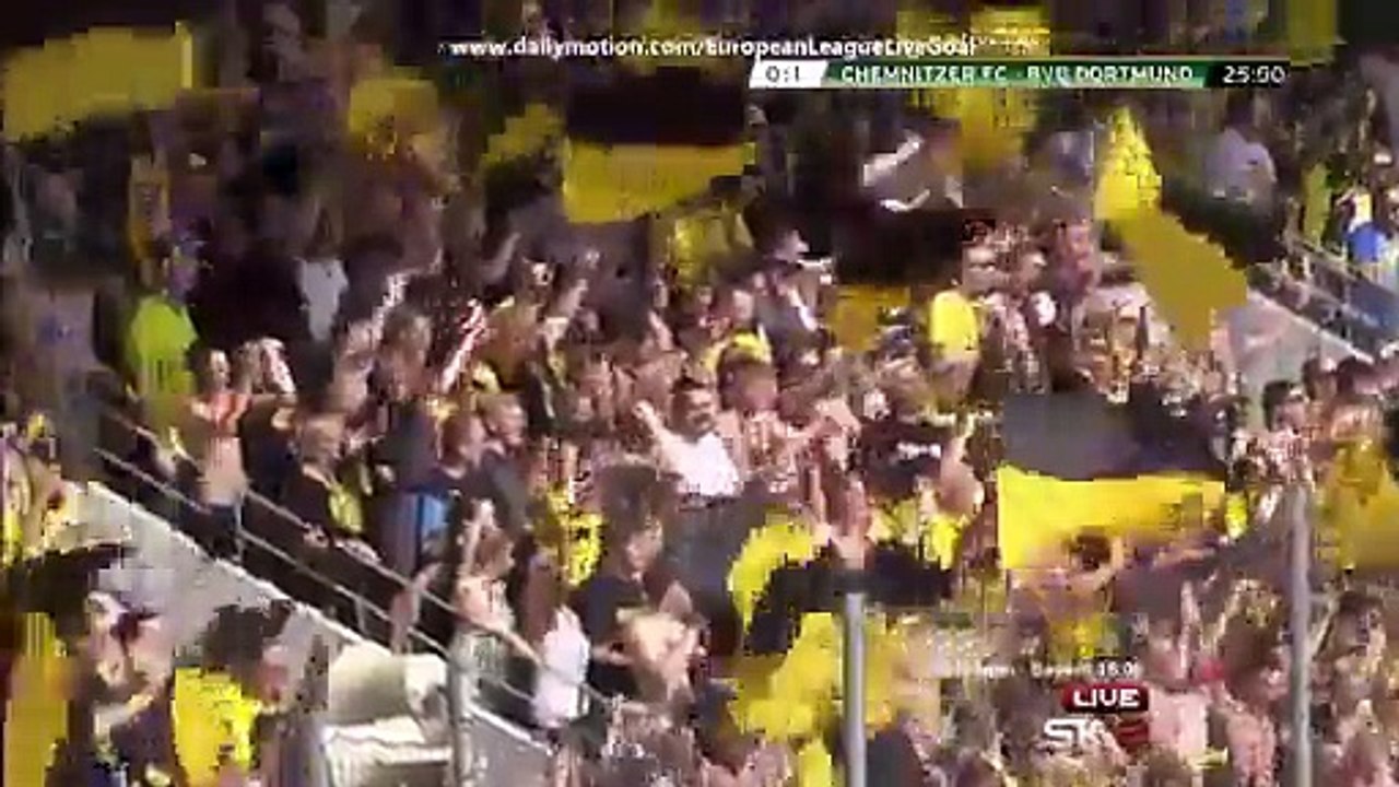 Chemnitzer 0-2 Borussia Dortmund  All Goals HD DFB-POKAL 09.08.2015