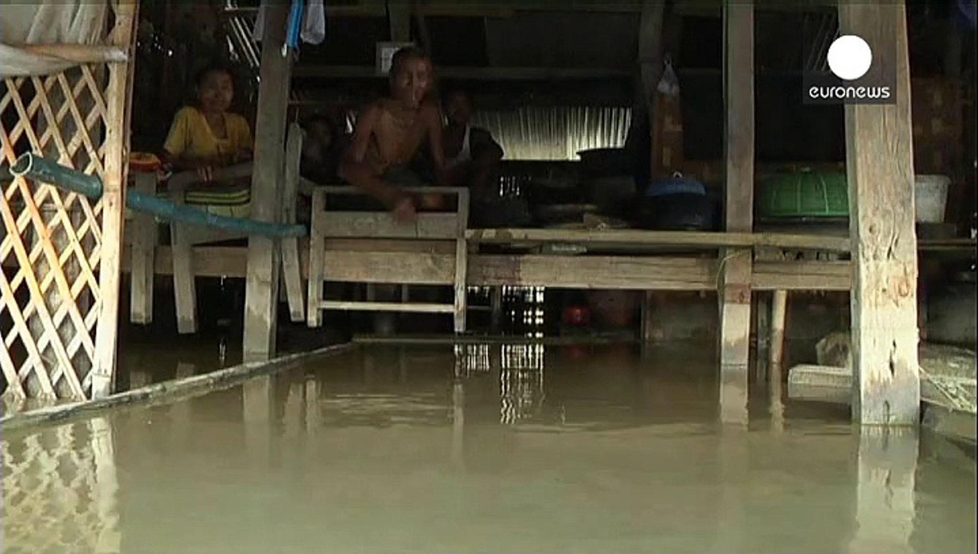 ⁣Масштабное наводнение в Мьянме