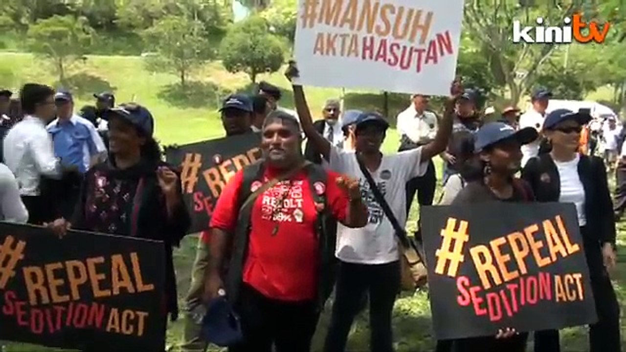 Peguam berarak bantah Akta Hasutan