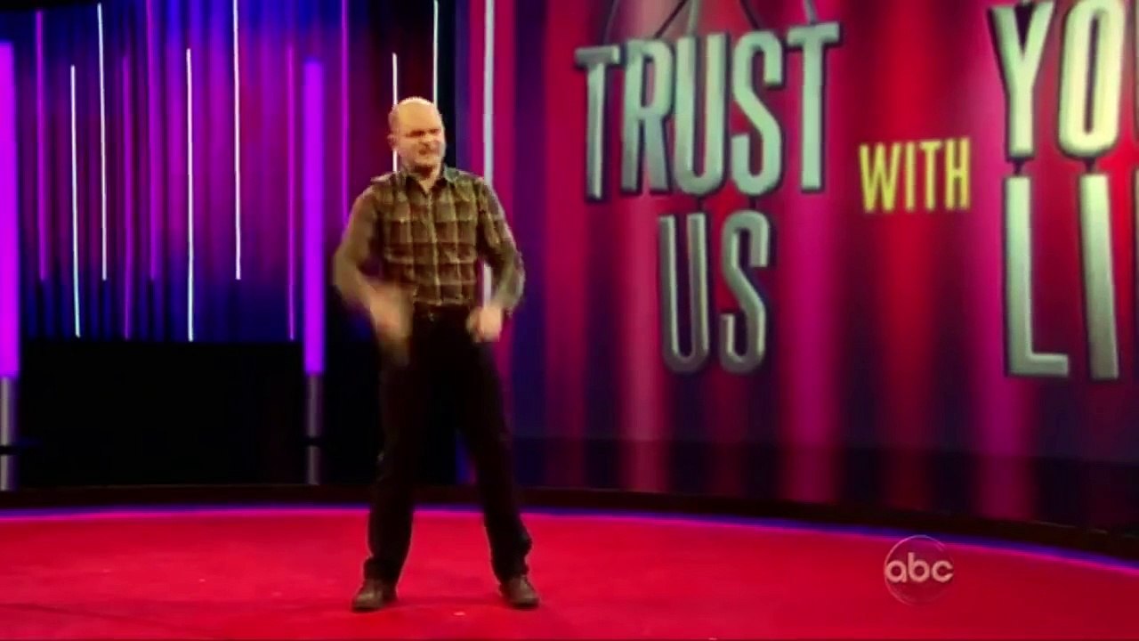 David Armand mimes to Eye of the Tiger by Survivor