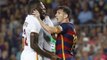 Lionel Messi Headbutts Mapou Yanga-Mbiwa Barcelona vs Roma 2015