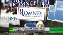 EE.UU.: Los republicanos renuncian a los debates en NBC y CNN por Hillary Clinton