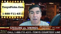 Minnesota Vikings vs. Pittsburgh Steelers Free Pick Prediction Hall of Fame Game NFL Preseason Pro Football Odds Preview