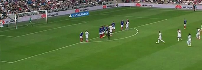 Gareth Bale amazing free kick Valerenga vs Real Madrid 09.08.2015