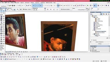 add pic , 3d text in archicad
