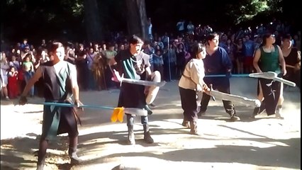 Teatrizando Peleas Medievales - Feria Medieval Concepción 2015