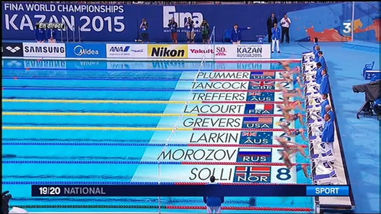 Mondiaux de natation : deux nouvelles médailles pour les nageurs français en Russie