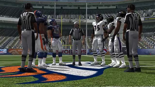 Madden NFL 08 Broncos VS Ravens Gameplay