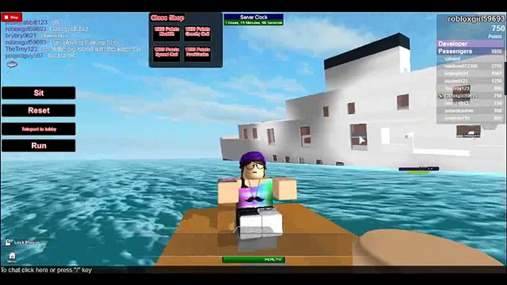 Roblox Titanic Sinking Ship Games