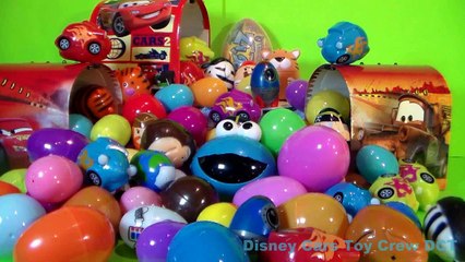 50 Kinder Surprise Eggs!! Disney Frozen Cars2 Barbie Monsters Minnie Jake Spiderman Huevos