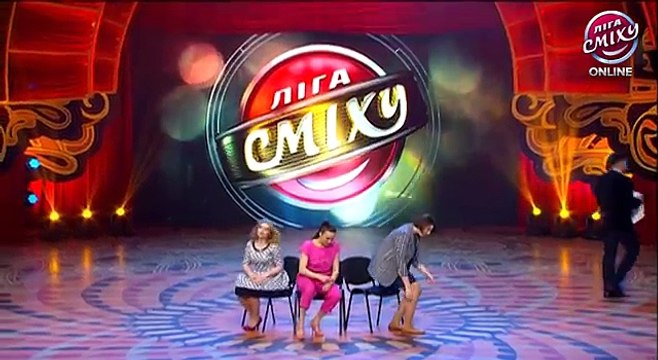 Трио Разные и ведущий - суровый женский Рэп, Лига смеха,первая игра 1/8, 4 апреля 2015