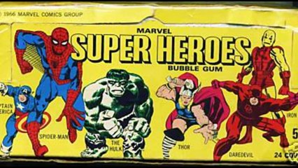 1966 Marvel Super Heroes Cards with Puzzle Poster and Cartoon Theme Songs!