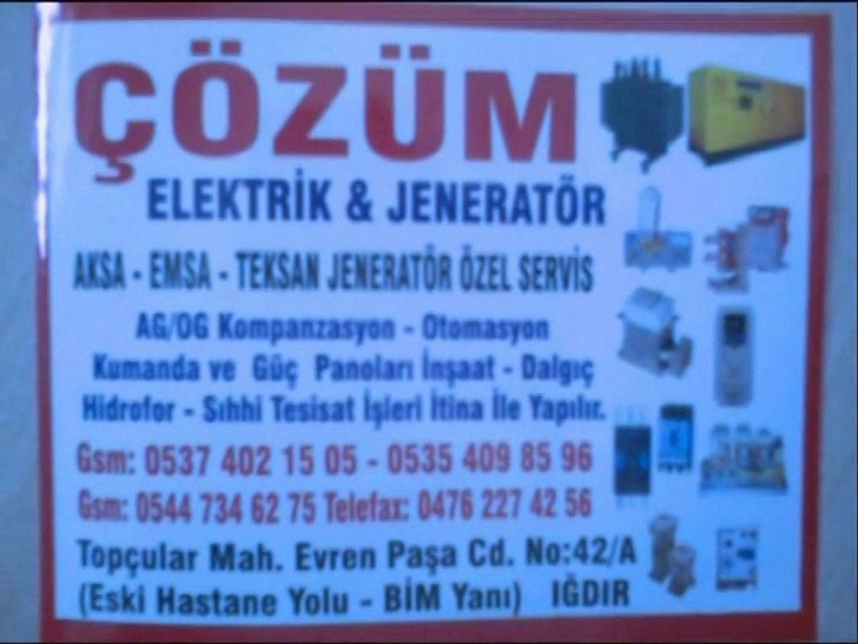ÇÖZÜM ELEKTRİK VE JENERATÖR  IĞDIR AĞRI KARS ARDAHAN