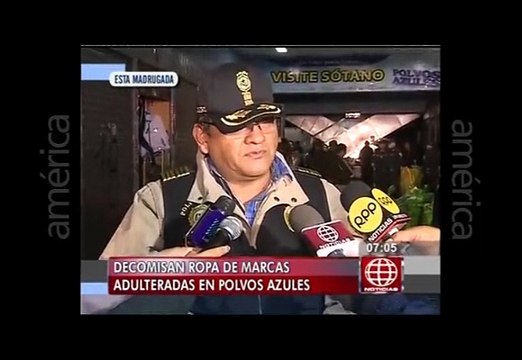 Polvos Azules: Comerciantes intentaron impedir decomiso usando agua con ácido