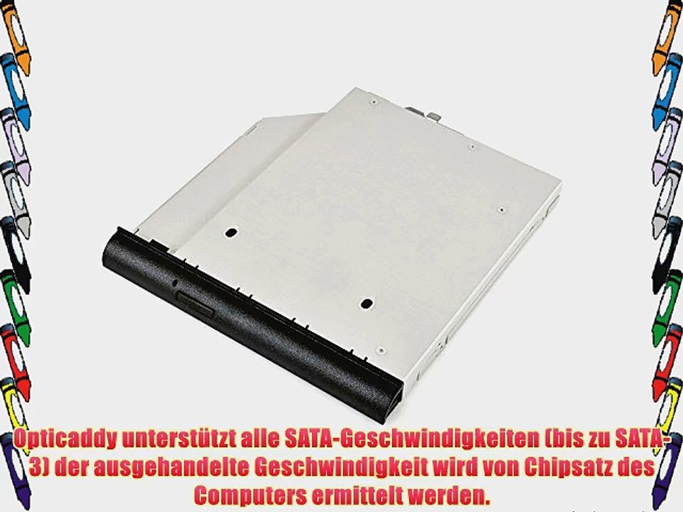 Opticaddy? SATA-3 HDD/SSD Caddy Adapterset mit Externe USB-Geh?use f?r optisches Laufwerk f?r