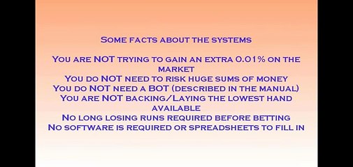 Betfair System - Exchange Games Poker & Blackjack System