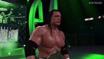 WWE2K15 STONE COLD vs THE ROCK vs HHH EPIC TRIPLE THREAT MATCH (XB1/PS4)