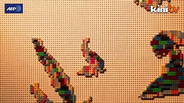 Lego sculptures on show in London exhibition