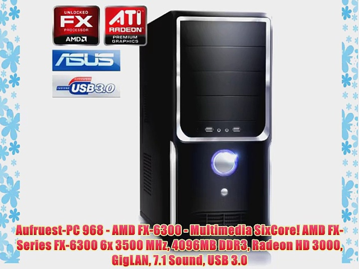 Aufruest Pc 968 Amd Fx 6300 Multimedia Sixcore Amd Fx Series Fx 6300 6x 3500 Mhz 4096mb Video Dailymotion