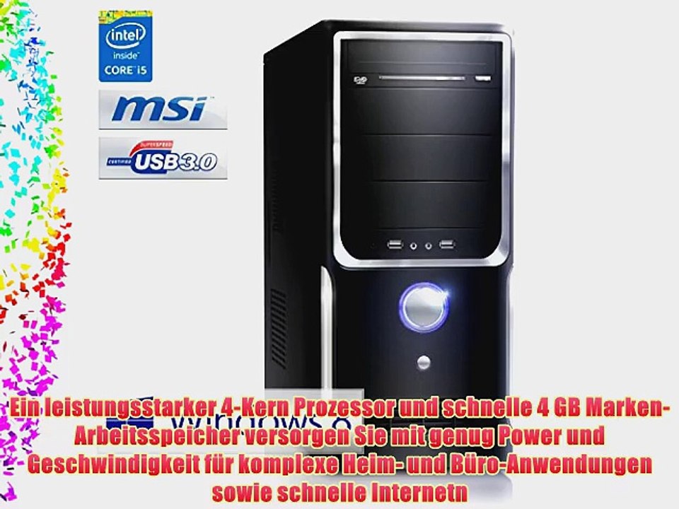 CSL Speed 4534W8 inkl. Windows 8.1 - Intel Core i5-4460 4x 3200MHz 4GB RAM 500GB HDD Intel