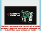 Raspberry Pi 2 Model B(Made in UK) Complete Clear Set/ Original Raspberry-Pi 2A Netzteil /Pi