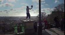 Iya Traore Incredible Football Free Style Skills In Paris At The Top Of Montmartre