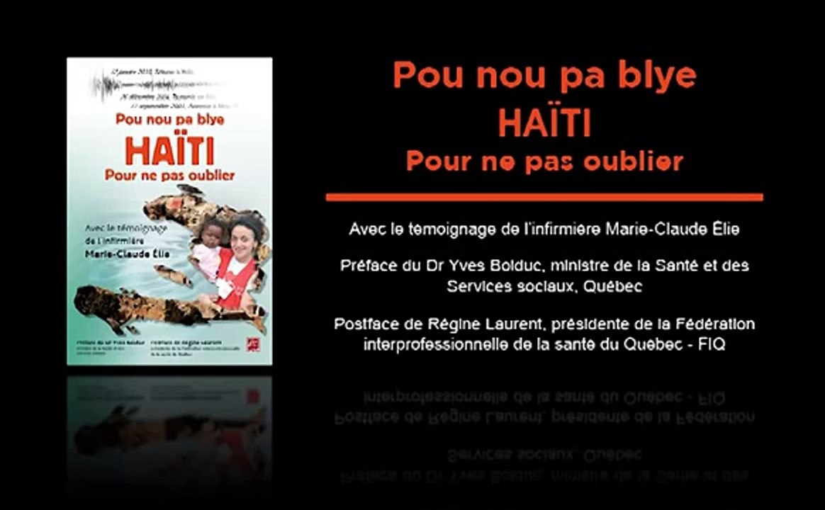 Régine Laurent parle du livre "Haïti : Pour ne pas oublier / Pou nou pa blye"