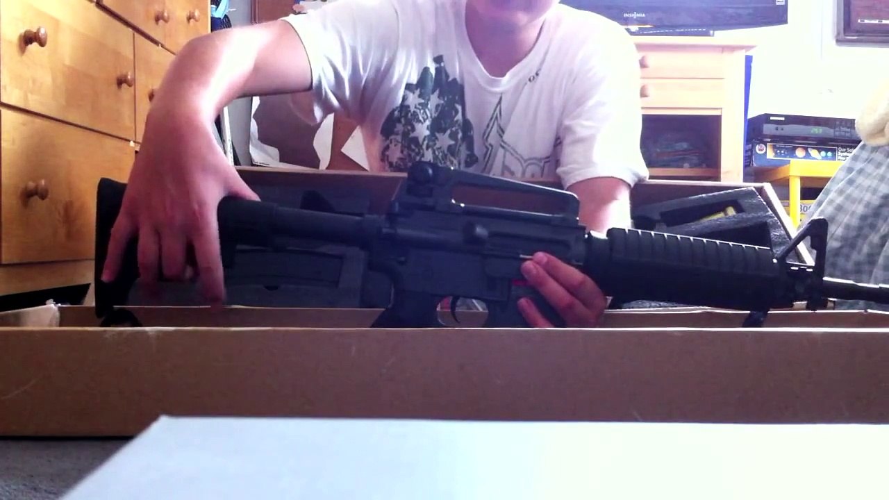 JG M4A1 Airsoft Gun Review+Firing Test 450 FPS