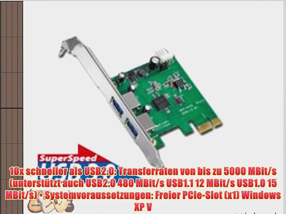 USB 3.0 PCIe Controller Super Speed mit bis zu 5 Gbit/s