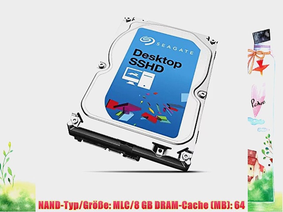 Seagate Desktop SSHD 1TB interne Festplatte ST1000DX001 (89 cm (35 Zoll) 7200rpm 64MB Cache