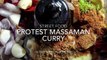 Whats hip to eat at the Bangkok protests... Massaman curry