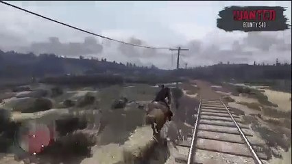 Red Dead Redemption -   place a hogtied woman on the train tracks!