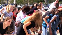 Halloween flash mob performs Michael Jackson's 'Thriller'