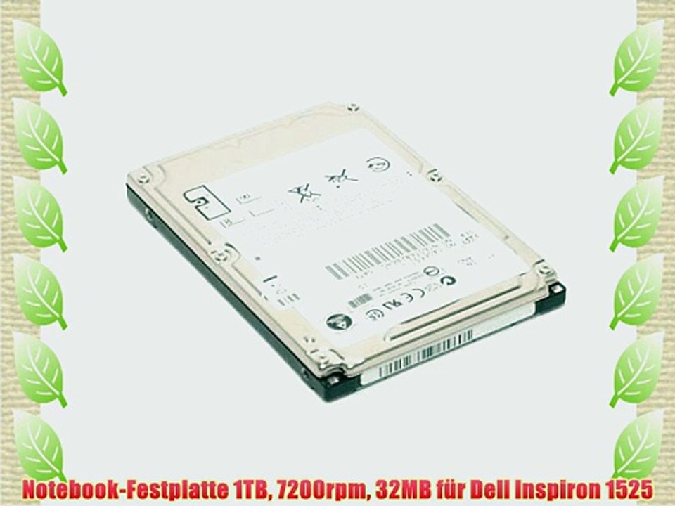 Notebook-Festplatte 1TB 7200rpm 32MB f?r Dell Inspiron 1525