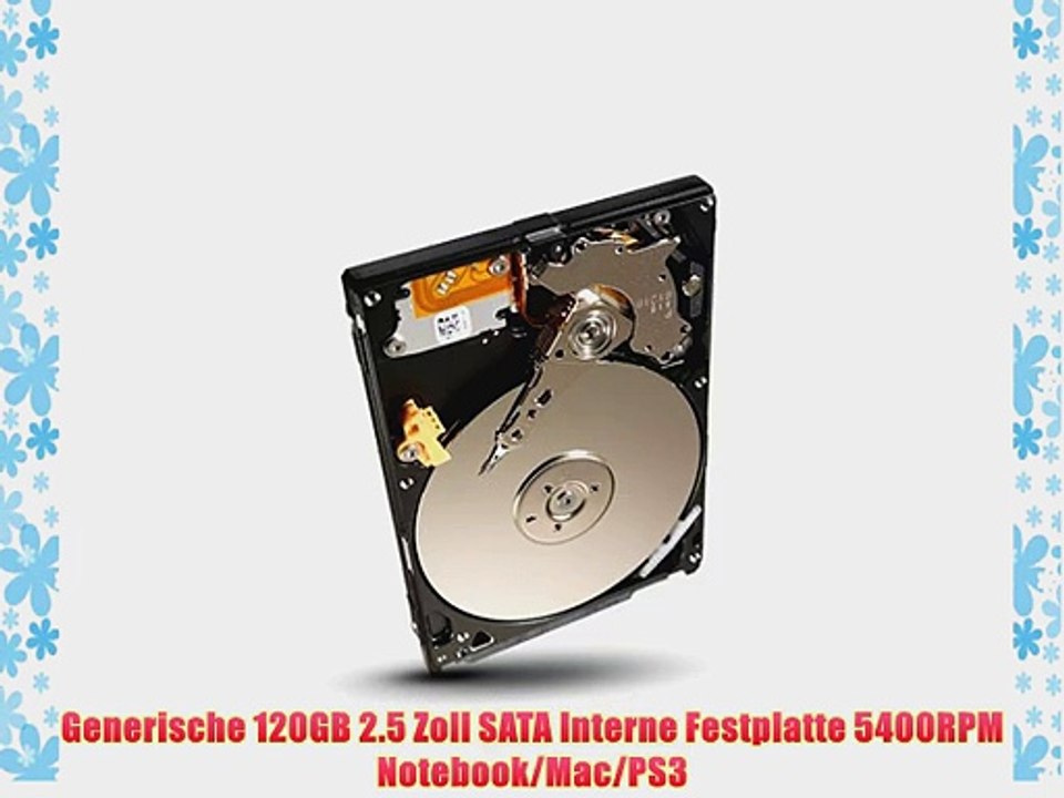 Generische 120GB 2.5 Zoll SATA Interne Festplatte 5400RPM Notebook/Mac/PS3