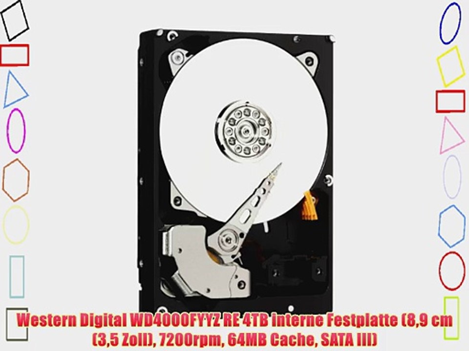 Western Digital WD4000FYYZ RE 4TB interne Festplatte (89 cm (35 Zoll) 7200rpm 64MB Cache SATA
